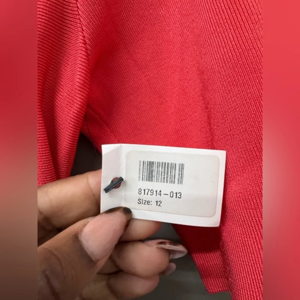 NWT VICTORIA‎ BECKHAM A-Line Coral Dress size 12 - Picture 4 of 11